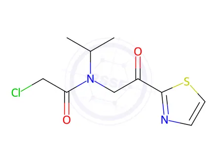 Chemical structure of 2-Chloro-N-isopropyl-N-(2-oxo-2-(thiazol-2-yl)ethyl)acetamide