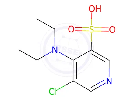 Chemical structure of 5-Chloro-4-(diethylamino)pyridine-3-sulfonic acid