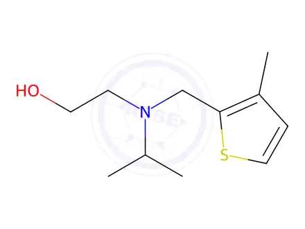 Chemical structure of 2-(Isopropyl((3-methylthiophen-2-yl)methyl)amino)ethanol