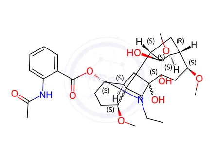 Chemical structure of Aconitine Impurity 3