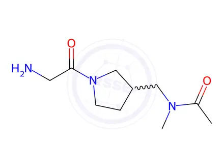 Chemical structure of N-((1-(2-Aminoacetyl)pyrrolidin-3-yl)methyl)-N-methylacetamide