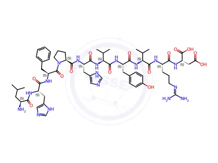Chemical structure of Angiotensin Impurity 2 (Val5 Angiotensin)