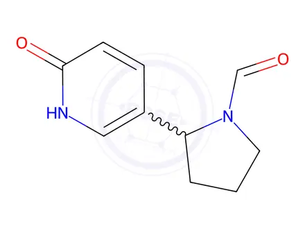 Chemical structure of 2-(6-Oxo-1,6-dihydropyridin-3-yl)pyrrolidine-1-carbaldehyde