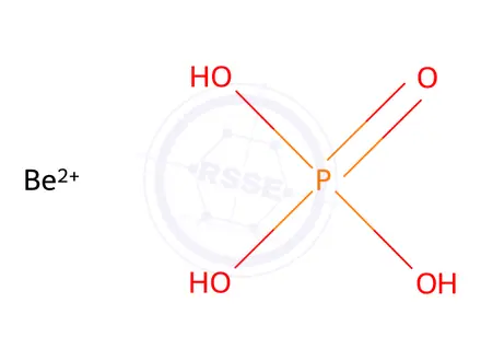 Chemical structure of phosphoric acid, beryllium salt