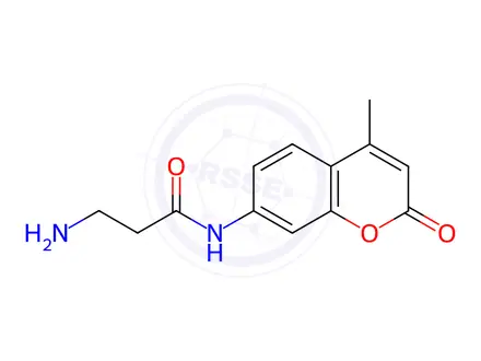 Chemical structure of β-alanine 7-Amido-4-methylcoumarin Trifluoroacetate Salt