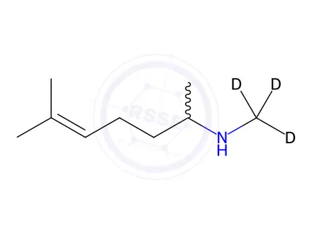 Chemical structure of Isometheptene-d3 Maleate