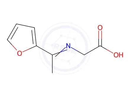 Chemical structure of Glycine, N-[1-(2-furanyl)ethylidene]-(9CI)