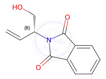 Chemical structure of (R)-2-(1-Hydroxybut-3-en-2-yl)isoindoline-1,3-dione