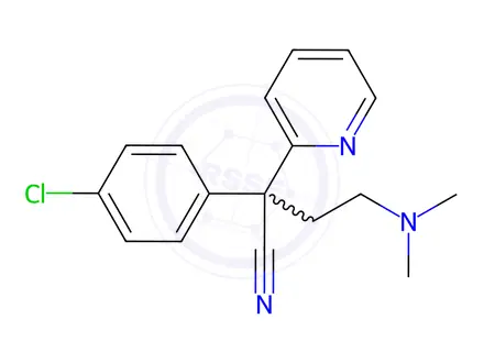 Chemical structure of Chlorpheniramine Maleate Impurity D