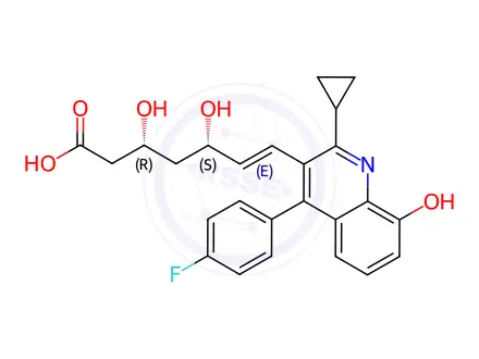 Chemical structure of Pitavastatin Impurity 91