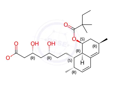 Chemical structure of Simvastatin EP Impurity A Sodium Salt