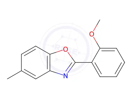 Chemical structure of 2-(2-Methoxyphenyl)-5-methylbenzo[d]oxazole