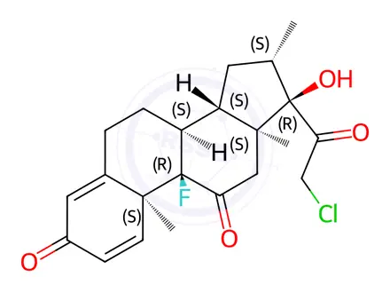 Chemical structure of Clobetasone butyrate EP Impurity A
