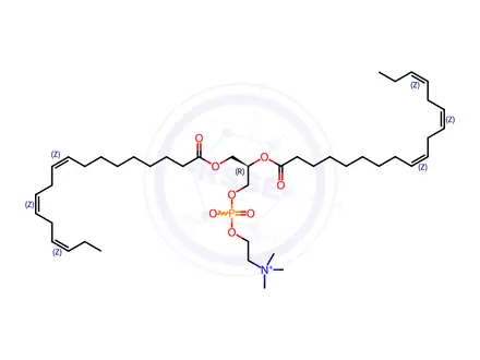 Chemical structure of 18:3 (Cis) PC