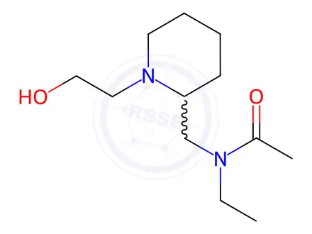 Chemical structure of N-Ethyl-N-((1-(2-hydroxyethyl)piperidin-2-yl)methyl)acetamide