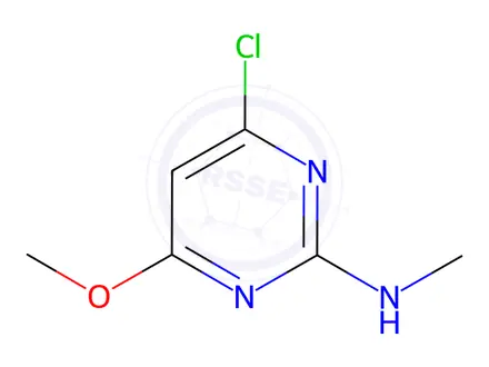 Chemical structure of 4-Chloro-6-methoxy-N-methylpyrimidin-2-amine
