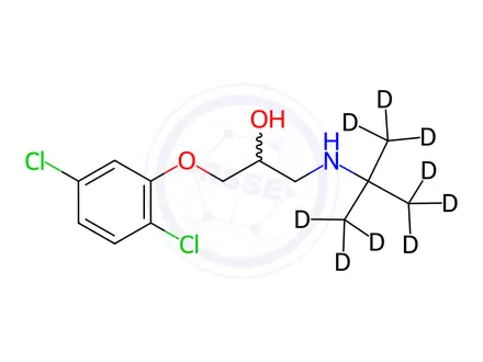 Chemical structure of Chloranolol-d9