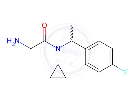 Chemical structure of 2-Amino-N-cyclopropyl-N-(1-(4-fluorophenyl)ethyl)acetamide