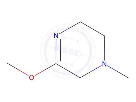 Chemical structure of Pyrazine, 1,2,3,6-tetrahydro-5-methoxy-1-methyl-(9CI)