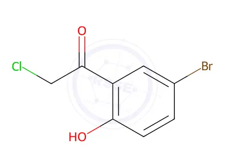 Chemical structure of 1-(5-Bromo-2-hydroxyphenyl)-2-chloroethan-1-one