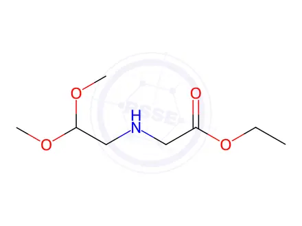 Chemical structure of Glycine, N-(2,2-dimethoxyethyl)-, ethyl ester