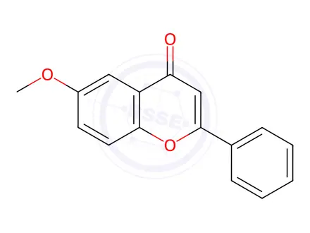 Chemical structure of 6-Methoxyflavone
