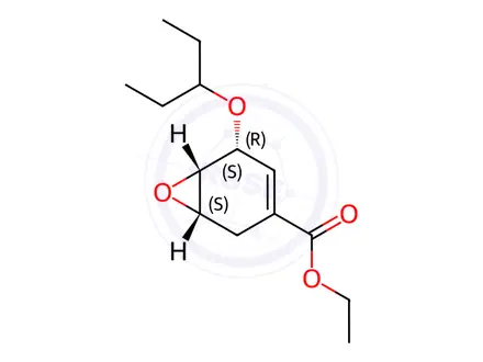 Chemical structure of Oseltamivir Impurity 17