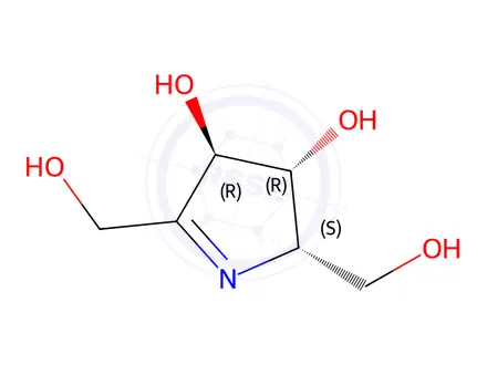 Chemical structure of 2H-Pyrrole-2,5-dimethanol,3,4-dihydro-3,4-dihydroxy-,(2S,3R,4R)-(9CI)