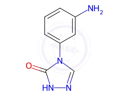 Chemical structure of 4-(3-aminophenyl)-4,5-dihydro-1H-1,2,4-triazol-5-one