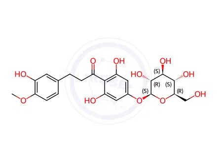 Chemical structure of Hesperitin dihydrochalcone glucoside