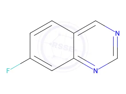 Chemical structure of Quinazoline, 7-fluoro-(8CI)