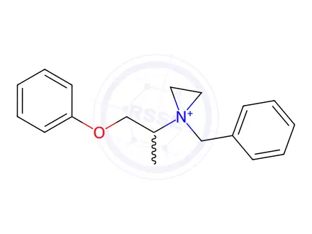 Chemical structure of Phenoxybenzamine Hydrochloride Tertiary amine Impurity