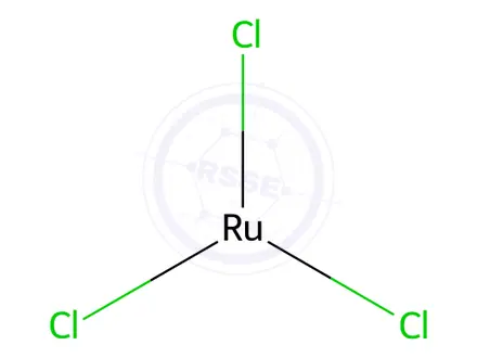 Chemical structure of Ruthenium(III) chloride hydrate