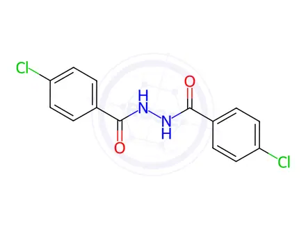 Chemical structure of 4-Chloro-n'-(4-chlorobenzoyl)benzohydrazide