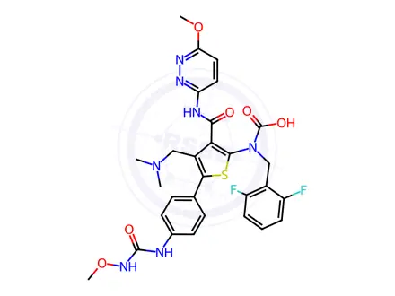 Chemical structure of Relugolix Impurity 124