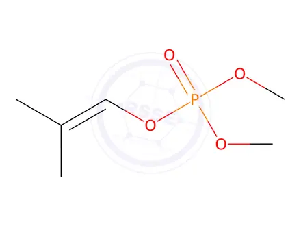 Chemical structure of Phosphoric acid dimethyl 2-methyl-1-propenyl ester