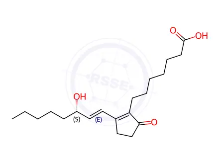 Chemical structure of Alprostadil (Prostaglandin E1) EP Impurity B