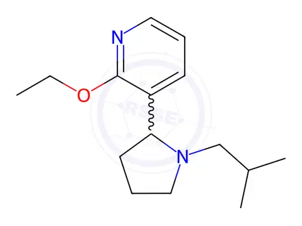 Chemical structure of 2-Ethoxy-3-(1-isobutylpyrrolidin-2-yl)pyridine