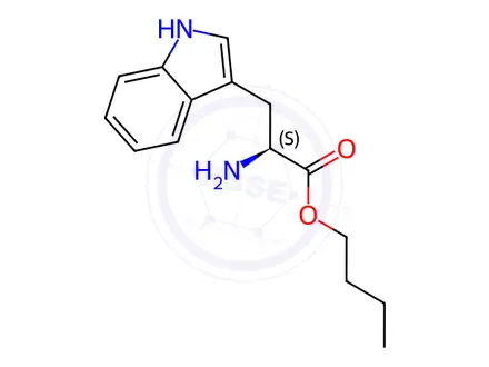 Chemical structure of tryptophan butyl ester