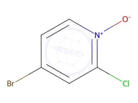 Chemical structure of 4-Bromo-2-chloropyridine N-oxide