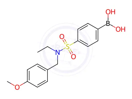 Chemical structure of (4-(N-Ethyl-N-(4-methoxybenzyl)sulfamoyl)phenyl)boronic acid