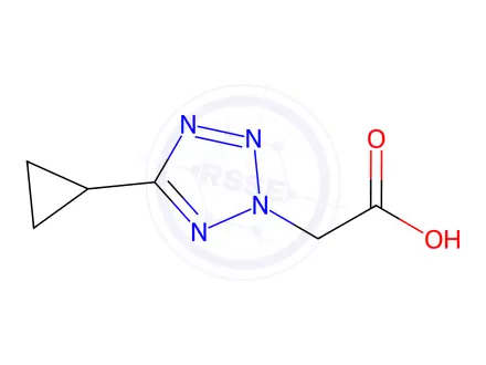 Chemical structure of 2-(5-Cyclopropyl-2h-1,2,3,4-tetrazol-2-yl)acetic acid