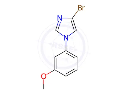 Chemical structure of 4-Bromo-1-(3-methoxyphenyl)-1H-imidazole