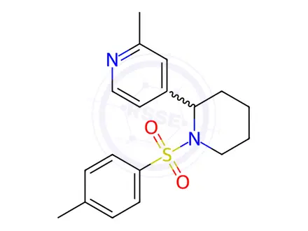 Chemical structure of 2-Methyl-4-(1-tosylpiperidin-2-yl)pyridine
