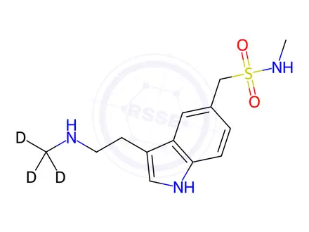 Chemical structure of N-Desmethyl Sumatriptan-d3
