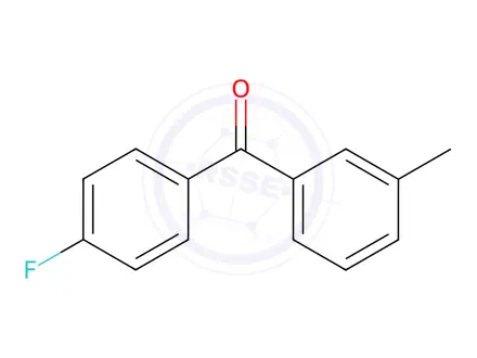 Chemical structure of (4-Fluorophenyl)(m-tolyl)methanone