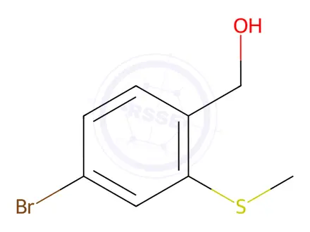 Chemical structure of 4-Bromo-2-(methylthio)benzyl Alcohol
