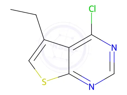 Chemical structure of 4-Chloro-5-ethylthieno[2,3-d]pyrimidine