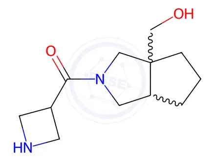 Chemical structure of Azetidin-3-yl(3a-(hydroxymethyl)hexahydrocyclopenta[c]pyrrol-2(1H)-yl)methanone