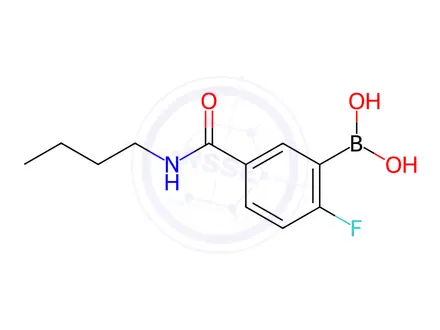 Chemical structure of (5-(Butylcarbamoyl)-2-fluorophenyl)boronic acid